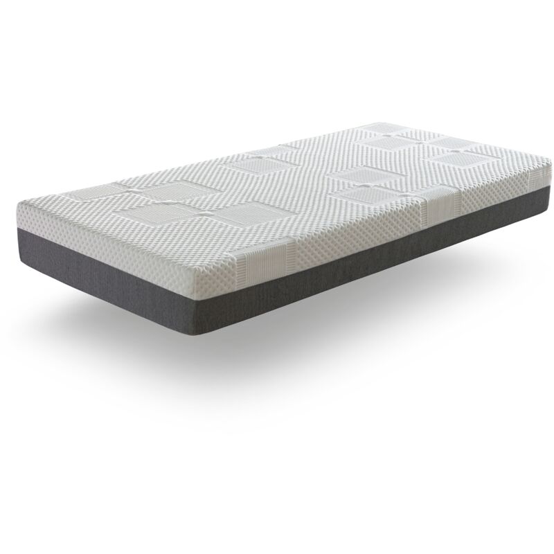 Matratze 90x190 air latex Hohe 20 cm H2 Abdeckung aus Fasern, Kern mit Latex
