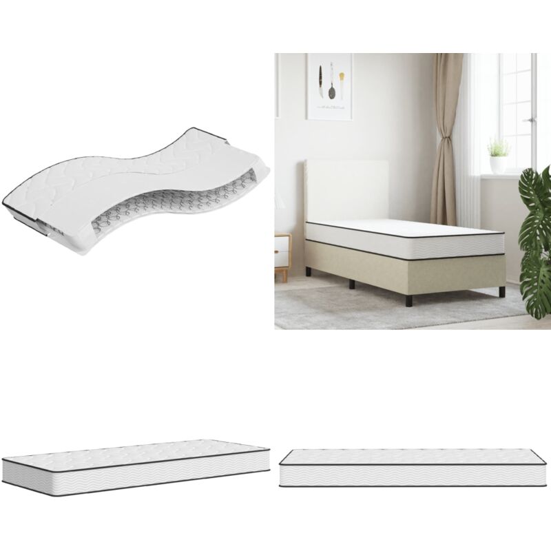 Matratze Bonnell-Federkern Mittel 70x200 cm - Bonnell-Matratze - Federkernmatratze - Matratze 70x200 - Einzelbetttatratze - Matratze Mittelhart