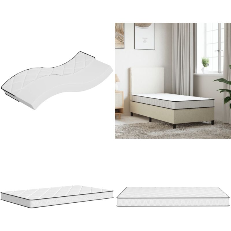 Matratze Schaumstoff Mittelweich 80x200 cm - Matratze - Schaumstoffmatratze - Einzelbettmatratze - Federfreie Matratze - Mittelweiche Matratze - Home