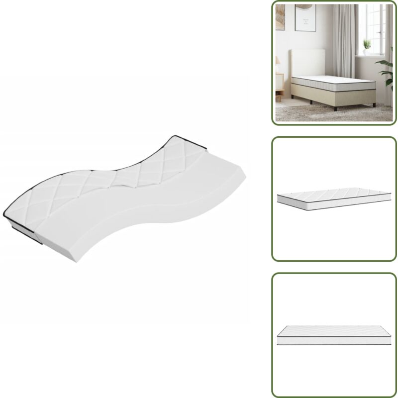 Matratze Schaumstoff Mittelweich 90x190 cm - Matratze - Schaumstoffmatratze - Federfreie Matratze - Einzelbettmtratze - Medium Härte