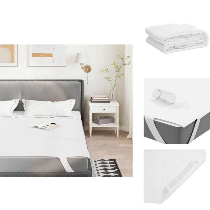 Matratzenschoner Weiß 90x200 cm Wasserdicht - Matratzenschoner - Matratzenauflauge - Matratzen Auflauge - Matratzentopper