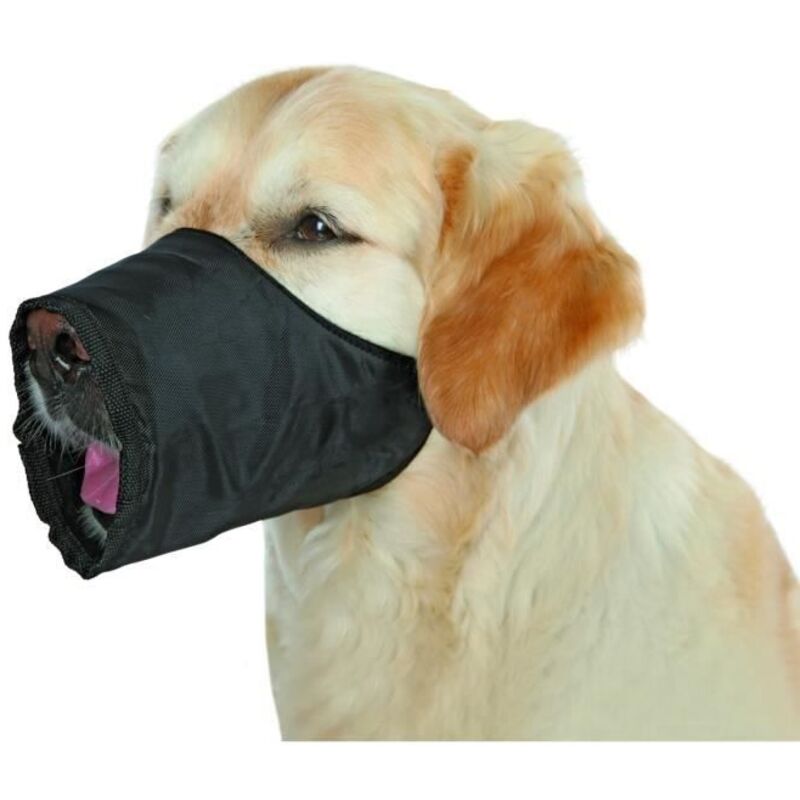 Maulkorb - TRIXIE - M - Polyester - Verstellbar - Schwarz