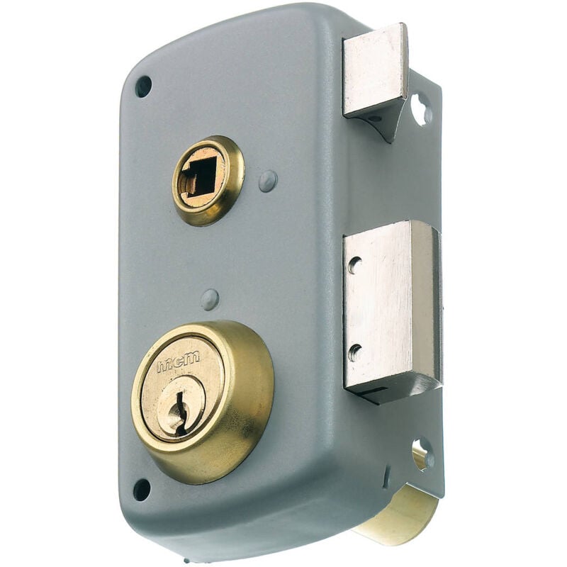 MCM - Overlay-Schloss 2556BP-50 – linker grauer Europrofil-Griff