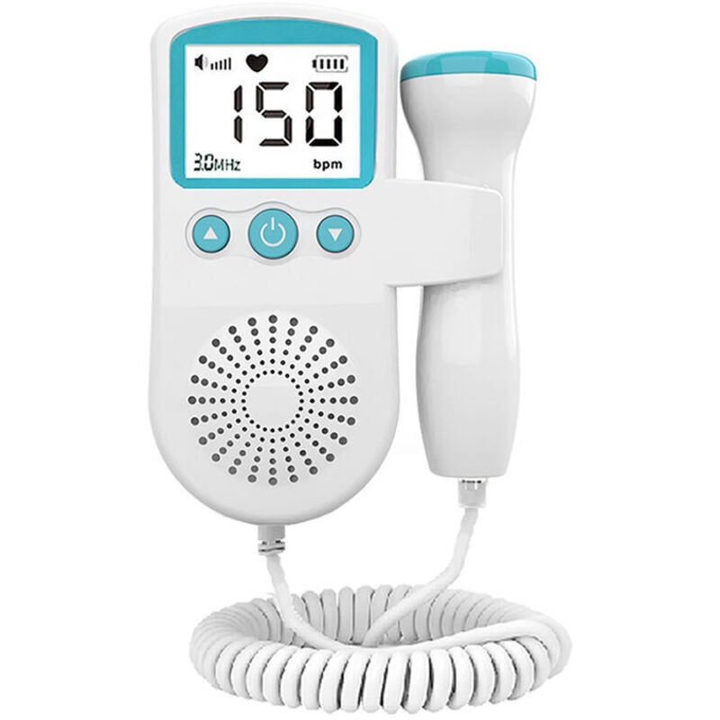 MCP Healthcare Fetal-Doppler – Ihr tragbarer Schwangerschaftsbegleiter mit 50–230 MHz Messbereich, LCD-Bildschirm und praktischer Taschengröße (grün)
