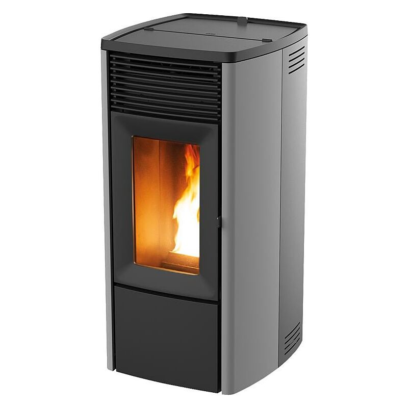 MCZ Pelletofen wassergeführt EGO Hydromatic Air M2+ 11,9kW Silber Holzpellets