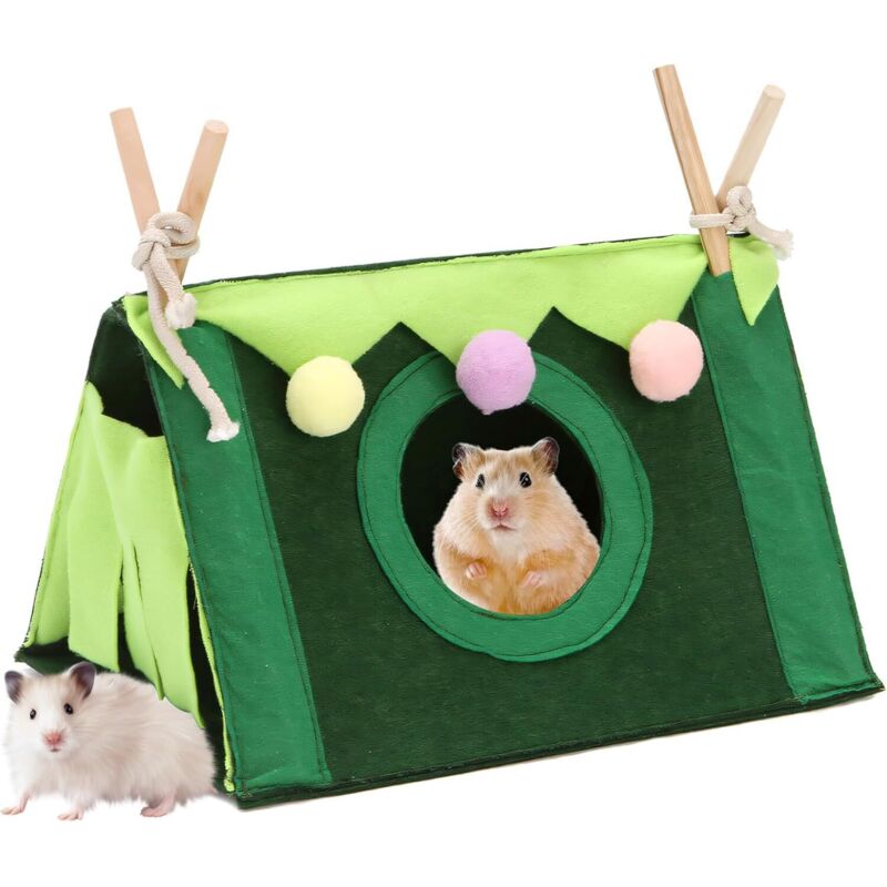 Lablanc - Meerschweinchenhaus, gemütliche Höhle, Meerschweinchenbett, Chinchillabett, Rattenzubehör, Spielzeug, Zelt, Spielzeug für Frettchen,