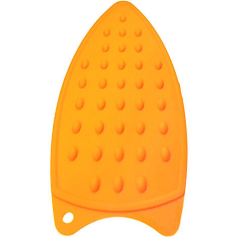Mehrzweck-Bügeleisenablage aus Silikon für Bügelbrett, hitzebeständige Matte, hitzebeständige Silikon-Bügeleisenablage, orange