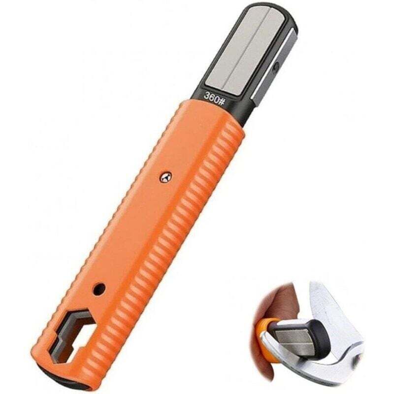 XVX - Mehrzweck-Taschenschärfer und Schärfer für Gartengeräte, Schärfen von Gartenscheren, Scheren, Gartenscheren, Gartenscheren, Scheren, Beilen