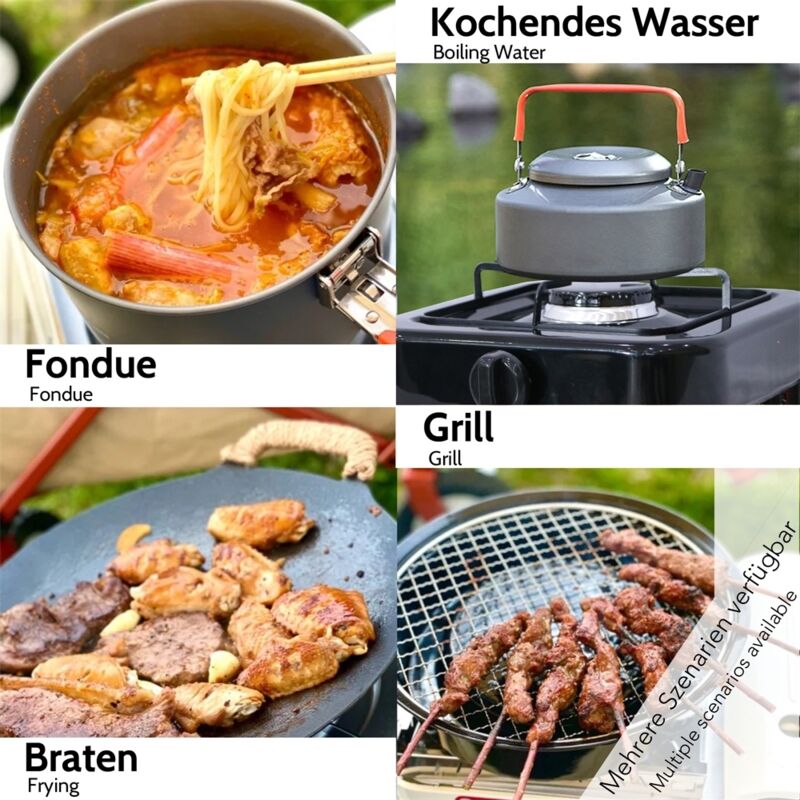 Campingkocher / Gaskocher - 1-flammig - Schwarz