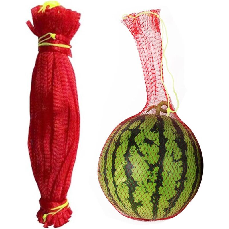 Melonen-Hängematte – 100 Stück verdickte Wassermelonennetze für den Garten Wassermelonen-Hängetaschen, Melonen-Hängematte für den Garten, unterstützt
