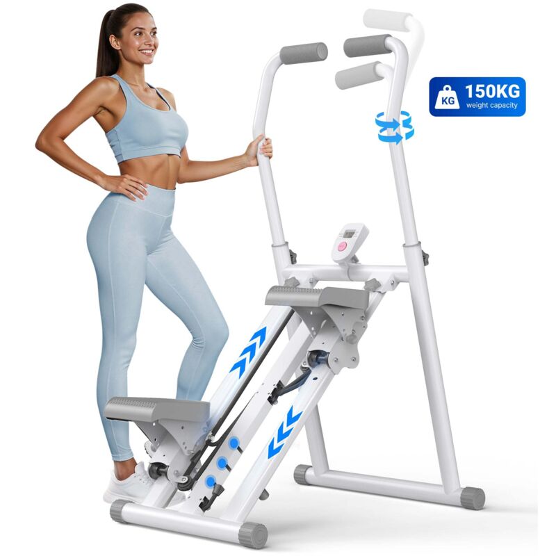 MERACH Stepper für Zuhause – 2025 Treppensteiger, vertikaler Klettertrainer, Ganzkörper-Workout, rutschfeste Pedale, langlebiges Fitnessgerät