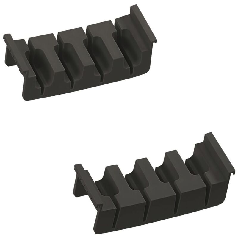 Messereinsatz Cuisio 146x44x53 Messer Schubladeneinsatz Organizer für 4 Messer, Kunststoff schwarz - Ninka