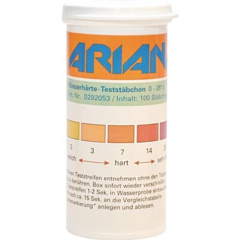 Messstäbchen trgs 611 Wasserhärte 0-28Grad dH 100 St.Dose Ariana