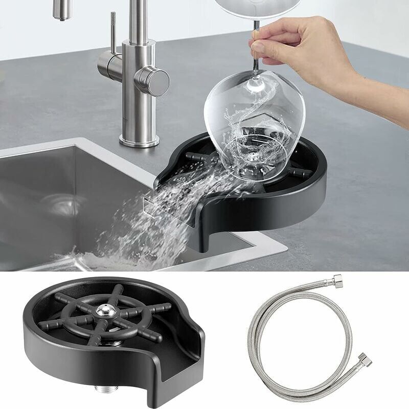 Glasspüler für Spülbecken, automatischer Gläserspüler, Gläserspüler für Spülbecken, Zubehör für Küchenspülen, Glasspüler für den Einsatz in der