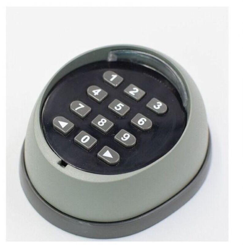 Metall-Toröffner-Tastatur, 433 MHz Rolling Code-Tastatur, Hochwertige Garagentor-Zugangskontrolltastatur, Schwarz und Grau (zufällige Farben) Ymyny