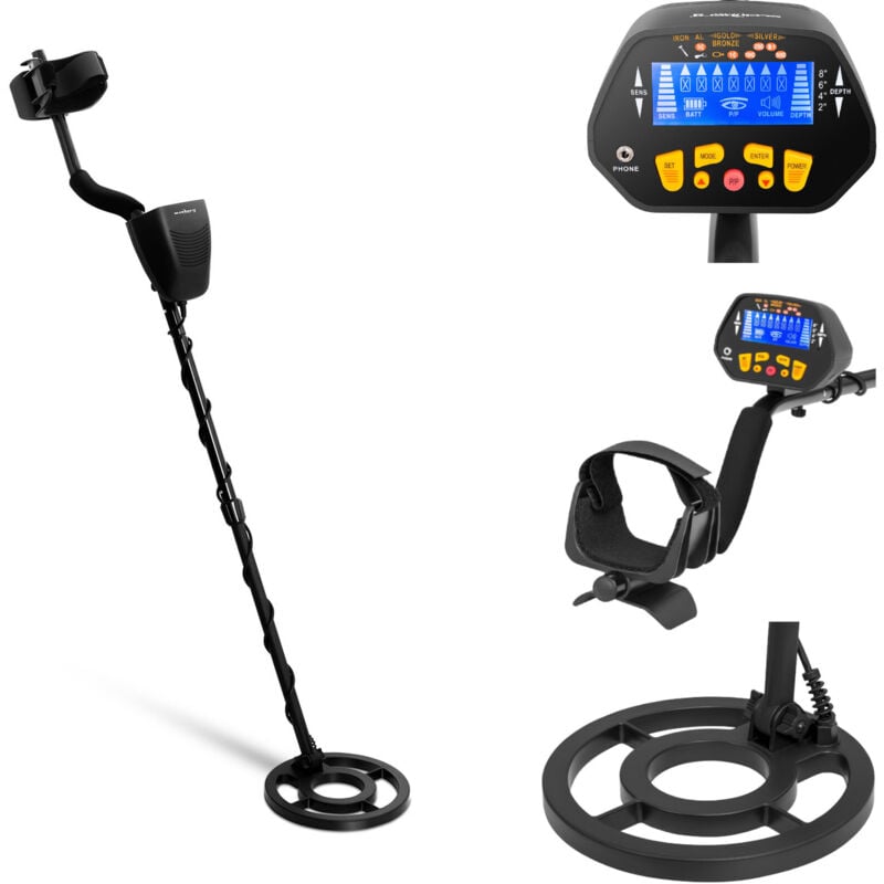 Steinberg Systems - Metalldetektor Metallsuchgerät Pinpointing 120 cm / 18 cm Suchspule ø 21,5 cm