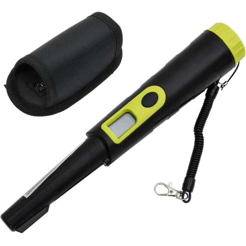 Metalldetektor-Pinpointer mit LCD-Display Schwarz und Gelb Vidaxl