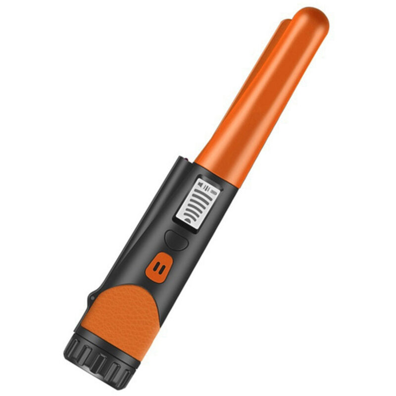 Metalldetektor, tragbarer hochempfindlicher Metalldetektor, Metalldetektor mit Ein-Knopf-LED-Anzeige, Goldpointer-Metalldetektor, 1 Stück (orange)