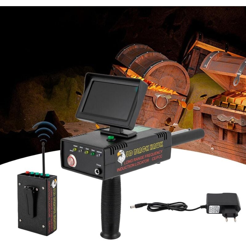 Metalldetektor,1200M Hand Metalldetektoren Langstrecken Metall Finder Mit Wiederaufladbaren Akku 2000mAh,für Gold, Silber, Kupfer, Diamant