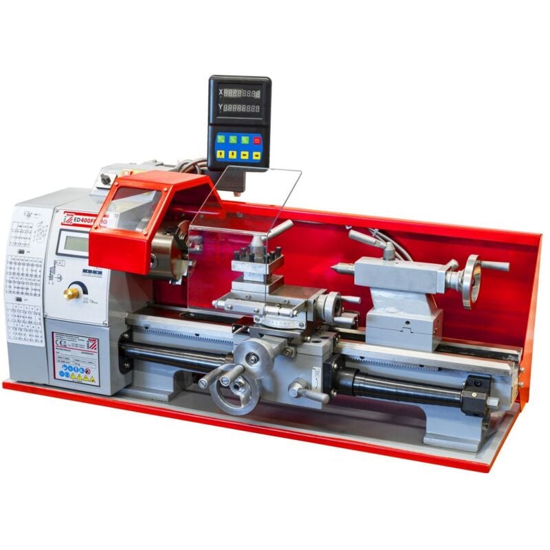 Holzmann - Metalldrehbank ED400FDDIG 230V Tischdrehmaschine Drehbank Drehmaschine