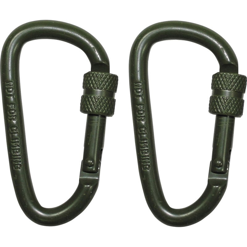 MFH - Military & Adventure 27535B Karabiner D6x60O 6 mm x 60 mm 2 St.