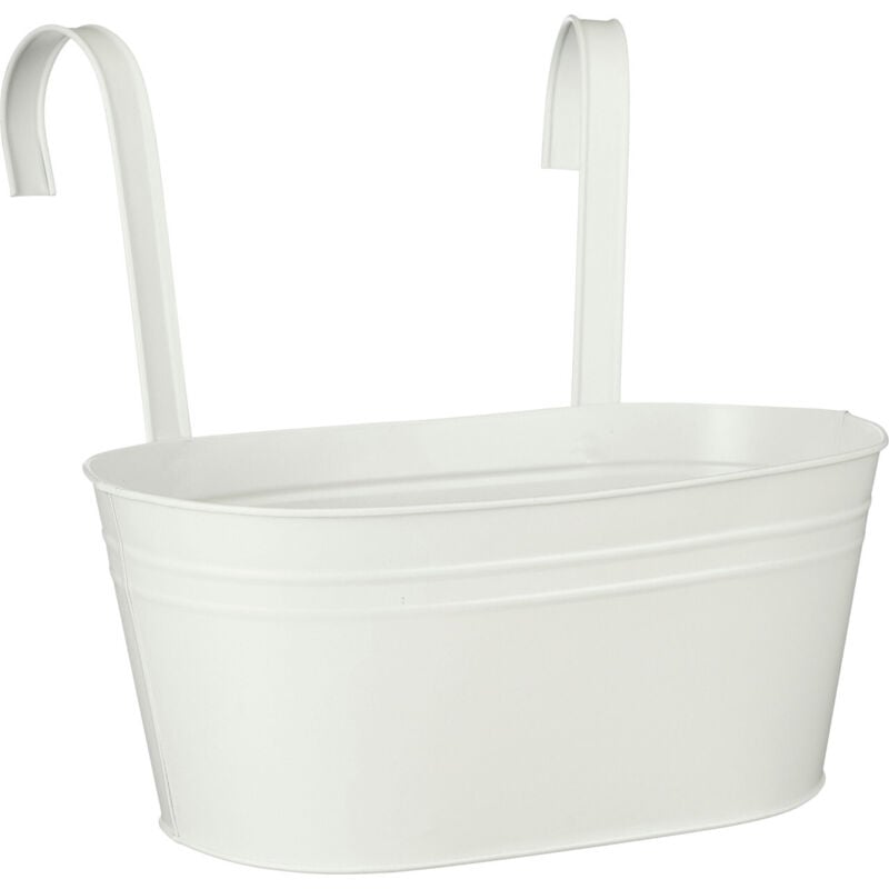 Mica Decorations - Topf Joey Eisen 13,5 x 30 x 17 cm hängend cremeweiß Topf