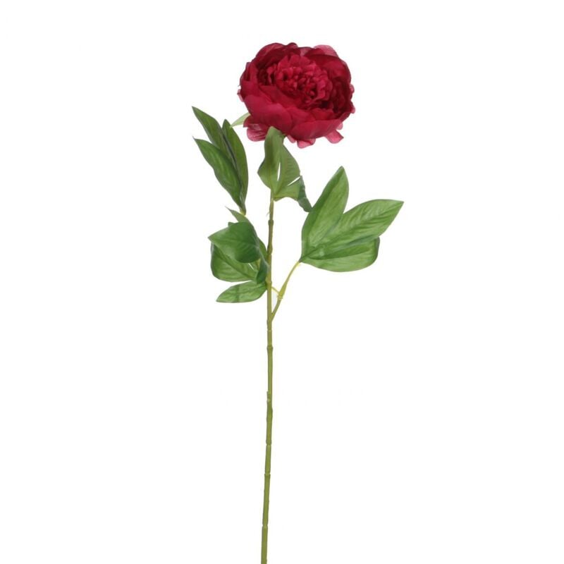 Mica Decorations - Mica künstliche Pfingstrose dunkelrosa 76 cm Kunstpflanzen