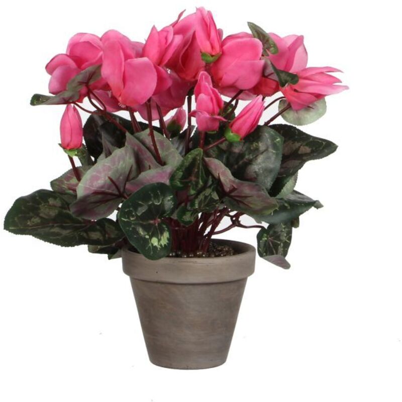 Mica Decorations - Mica Kunstpflanze Zyklamen hellrosa im Topf 11,5 x 30 x 30 cm Kunstpflanzen