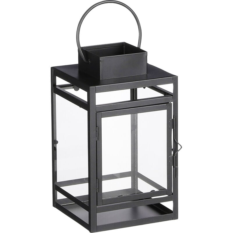 Mica Decorations - Mica Laterne Storm schwarz Eisen 23 x 13 x 13,5 cm Laterne