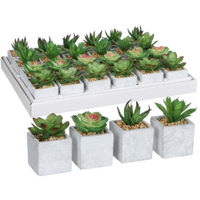 Mica Sukkulente im Topf grün 8 x 5 cm Kunstpflanzen