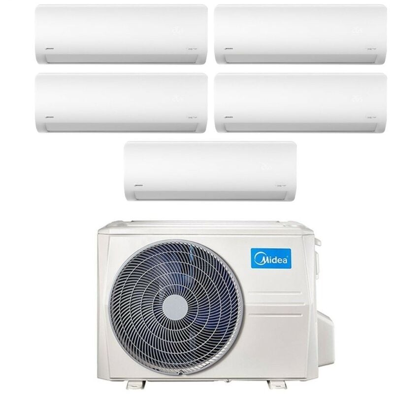Penta Split Inverter Klimagerät xtreme Serie 9+9+9+12 mit M5O-42FN8-Q R-32 Wi-Fi Integrated 9000+9000+9000+12000 - Neu - Midea