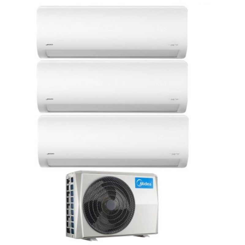 Trial Split Inverter Klimagerät xtreme Serie 9+9+12 mit M3OF-21HFN8-Q R-32 Wi-Fi Integrated 9000+9000+12000 btu - Neu - Midea