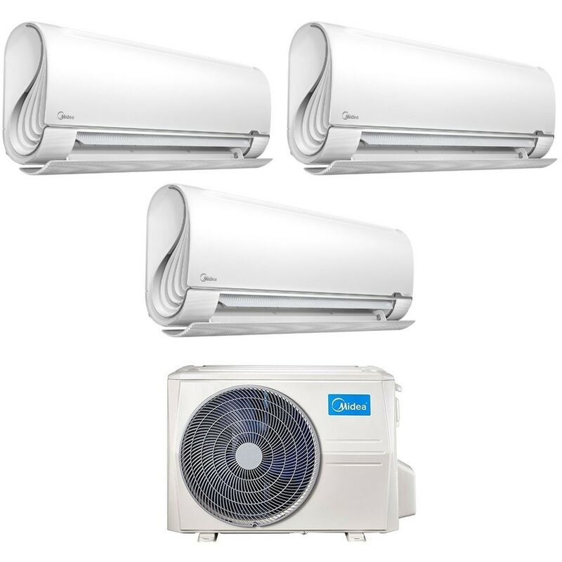 Trial Split Inverter Klimageräte Serie BreezeleSS+ 9+9+12 mit M3OF-27HFN8-Q R-32 Wi-Fi Integrated 9000+9000+12000 - Neu - Midea