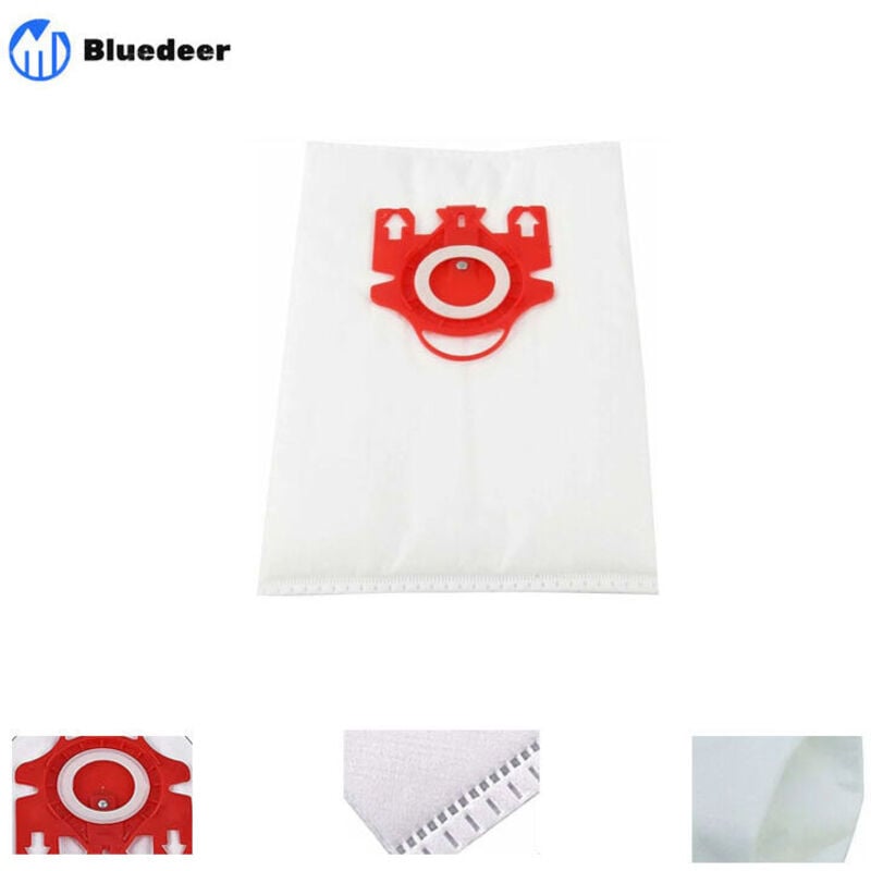 Miele 9917710 HyClean 3D Efficiency FJM Staubsaugerbeutel, für Miele Staubsauger mit Beutel, Karton mit 4 Beuteln H748