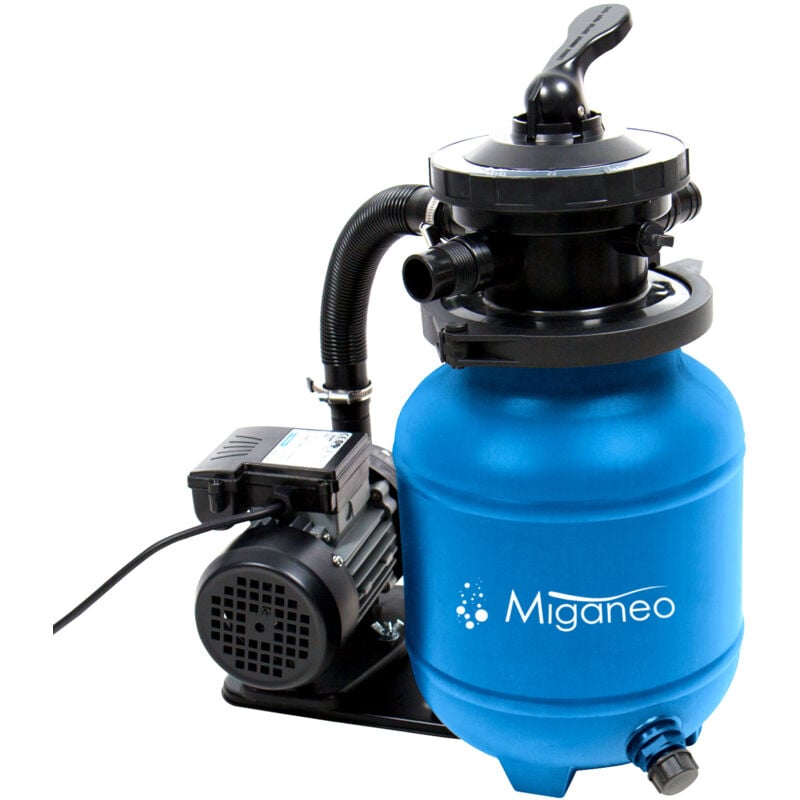 Miganeo Sandfilteranlage Dynamic 6500 Speed Clean blau 4,5 m³/h Leistung
