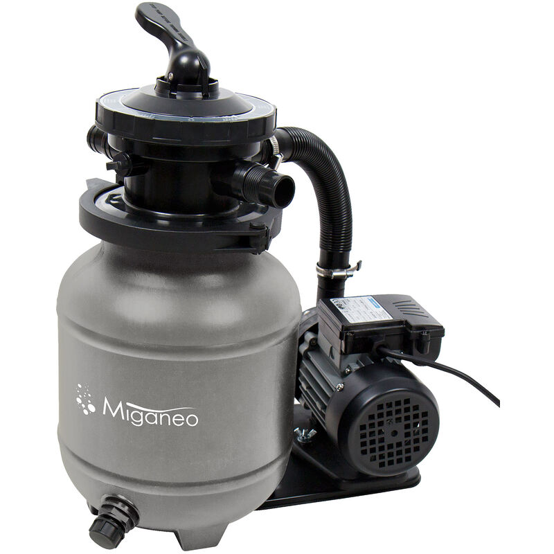 Miganeo - Sandfilteranlage Dynamic 6500 Speed Clean grau 4,5 m³/h Leistung