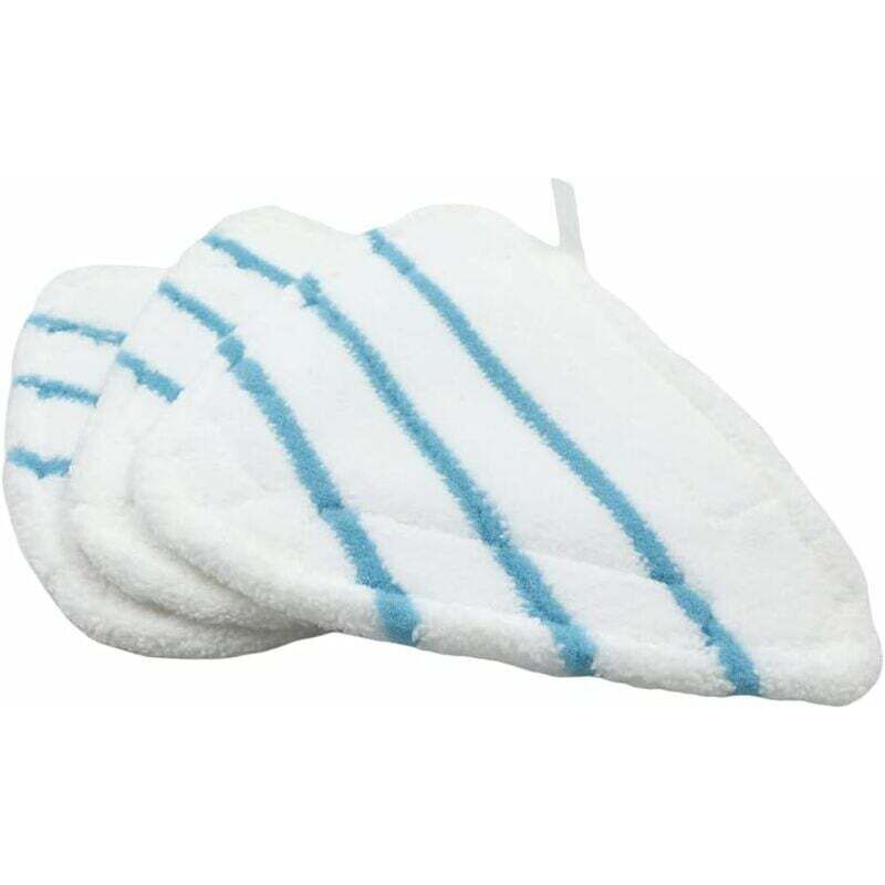 Mikrofaserbezüge Dampfbesen Steam Zubehör Universaltuch Waschbares Dreieck für Dampfreiniger Hot Spray, Weiß Mikrofaser Steam Mop Pads