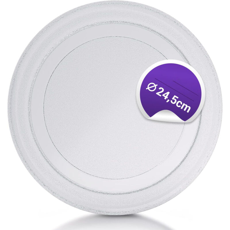 Mikrowelle Drehteller Ersatz für lg 3390W1G005D ø 245mm, Ersatz Drehteller für Mikrowelle Teller Glas Universal Mikrowelle Zubehör