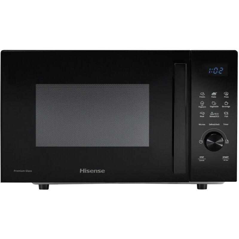 Hisense H23MOBSD1H Mikrowelle Schwarz Solo-Mikrowelle Arbeitsplatte 23 l 800 W