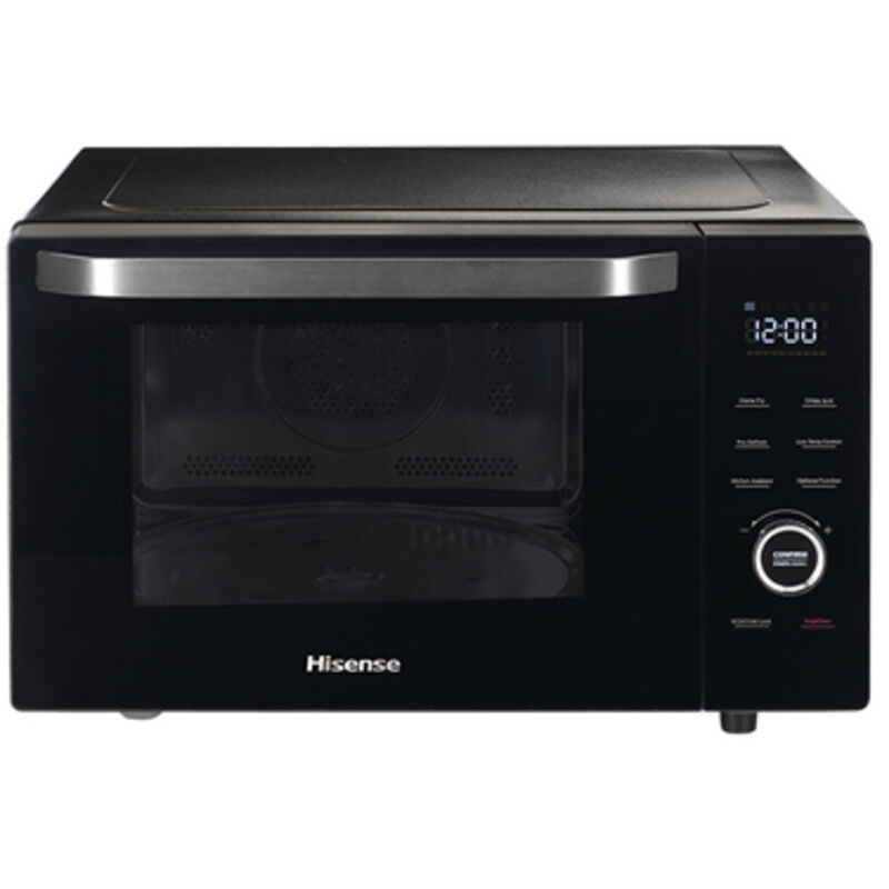 Hisense H30MOBS10HC Mikrowelle Schwarz Kombi-Mikrowellenherd Kochfeld 30 L 1000 W