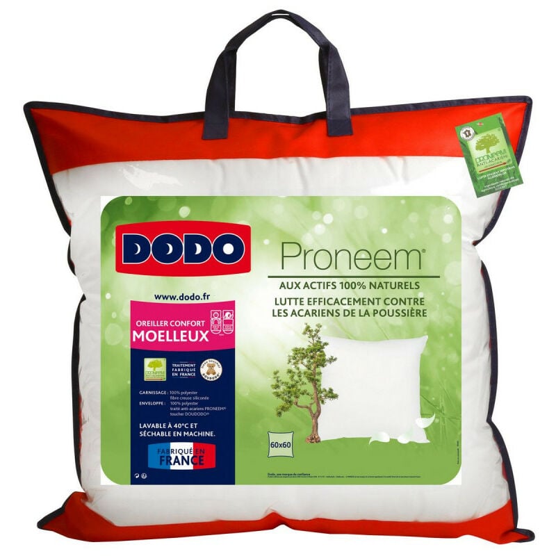 Milbenfreies, weiches Kopfkissen Proneem® Faser VOLUPT?AIR® Dodo - Kopfkissen 60 x 60 cm