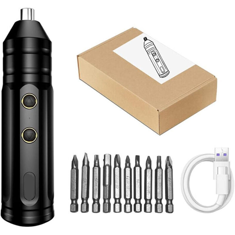 Mini-Akkuschrauber, tragbares Elektrowerkzeugset, wiederaufladbarer Multifunktions-Akkuschrauber