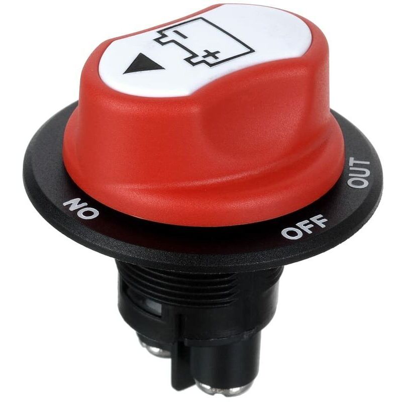 Mini-Autobatterieschalter MAX 50V DC 50A CONT 75A INT Mini-Autobatterie-Wahlschalter für Auto, Boot, Motorrad (50A)