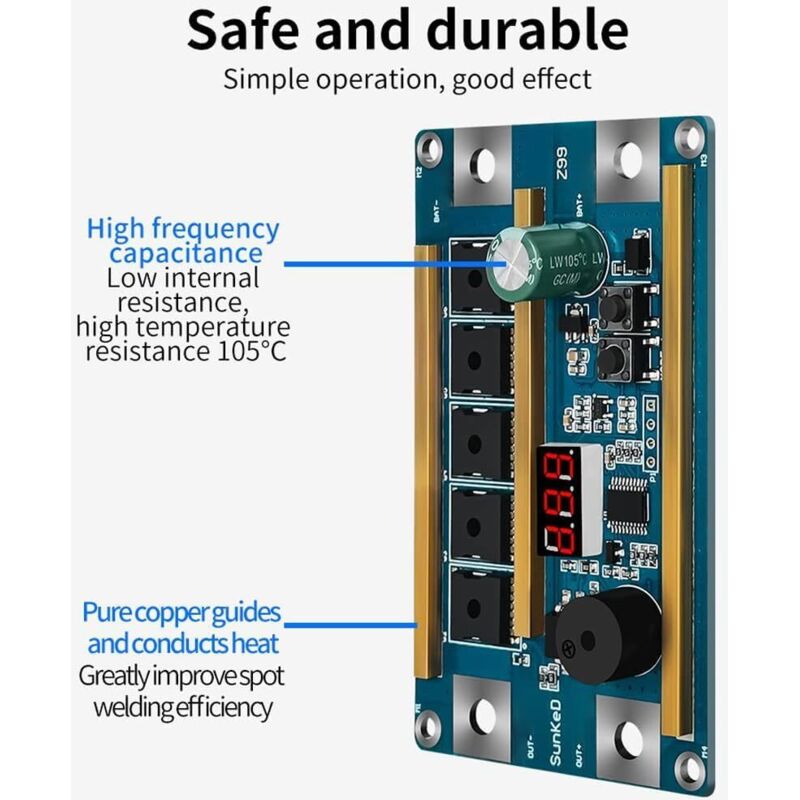 Mini-Punktschweißgerät mit Akkubetrieb, tragbares Schweißgerät für Nickelblech, intelligentes Punktschweißgerät mit Digitalanzeige