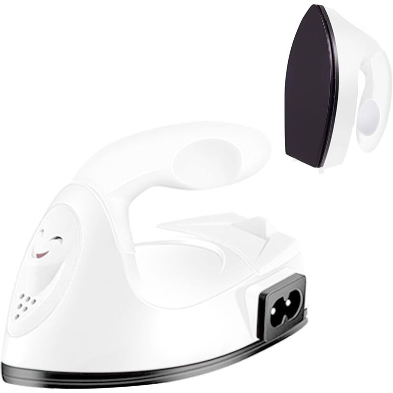 Mini-Bügeleisen, Mini-Heißpresse, Mini-Transferpresse für T-Shirts, Schuhe und Hüte, kleine Projekte mit Transferfolie (Weiß)