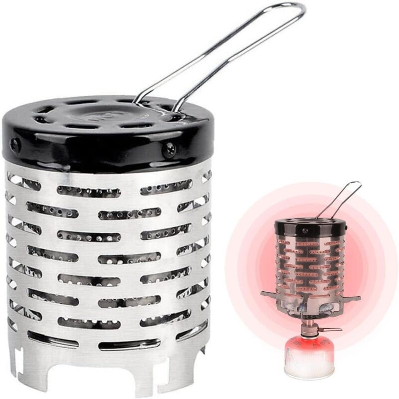 Shining House - Mini Camping Gas Heizung Outdoor Camping Heizung Herd Mini Tragbare, Camping Heizung, Zelt Heizung Edelstahl Decke