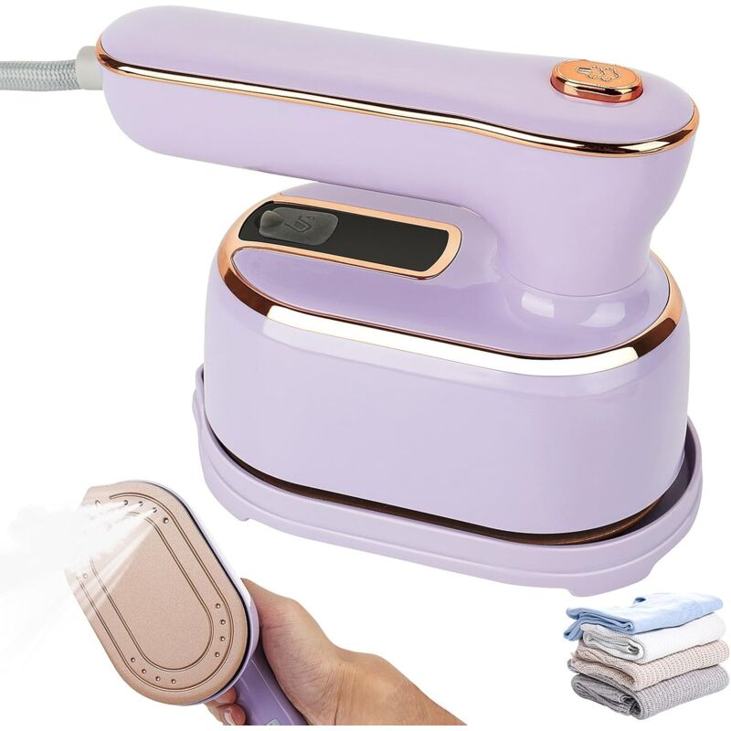 Mini-Dampfbügeleisen, 1000 W, tragbares Reisebügeleisen, um 180 Grad faltbares Mini-Dampfbügeleisen, horizontal und vertikal verwendbar, Bügelgerät
