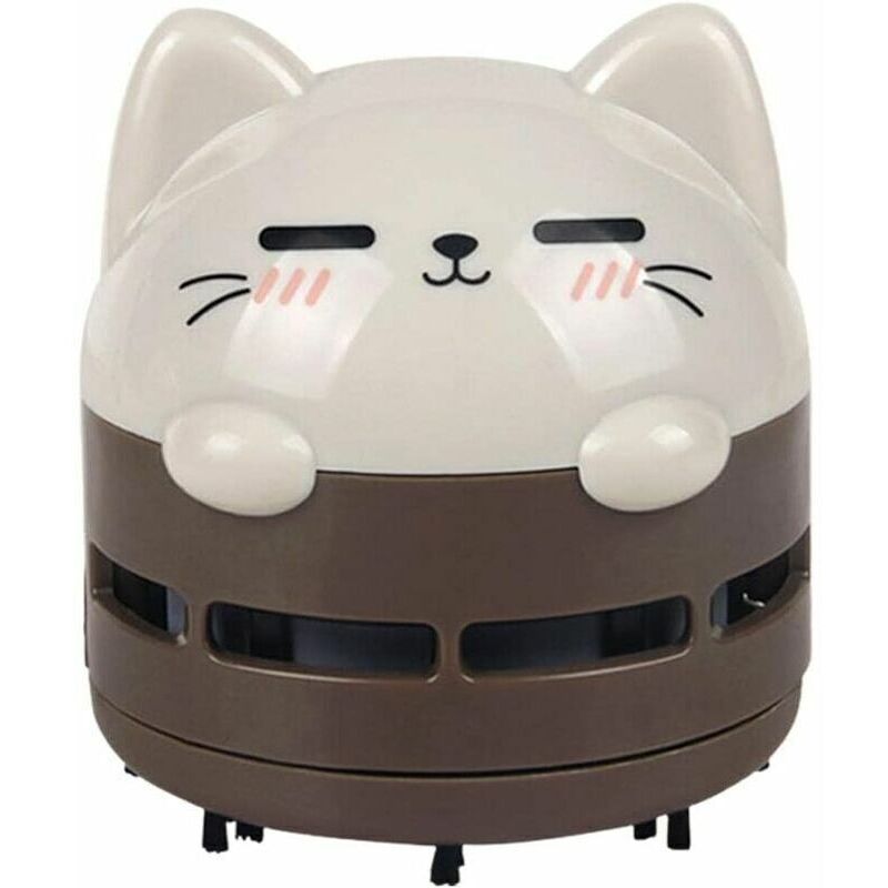 Gabrielle - Mini-Desktop-Staubsauger, Mini-Krümelstaubsauger, kabellos, über usb wiederaufladbar, leise und energieeffizient.