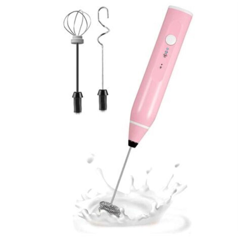 Mini Elektrischer Hand-Milchaufschäumer-Mixer mit USB-Elektro-Maker-Schneebesen-Mixer für Cappuccino,B