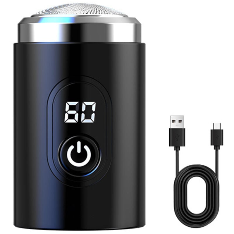 Mini Elektrischer Rasierer, USB-Aufladbarer Rasierer mit LED-Anzeige, Mini tragbarer elektrischer Rasierer, Wasserfester wiederaufladbarer Rasierer